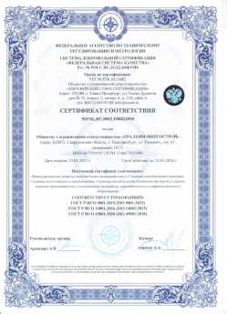 Сертификат соответствия ГОСТ Р ИСО